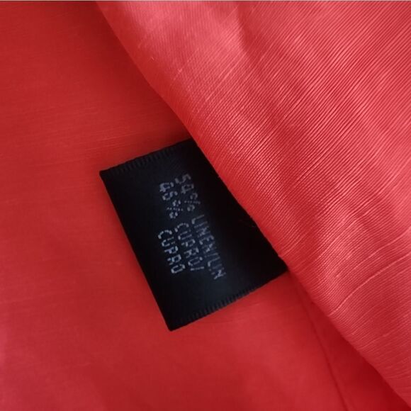 Lafayette 148 New York Red Utility Jacket Linen Blend Oversized - Picture 10 of 10